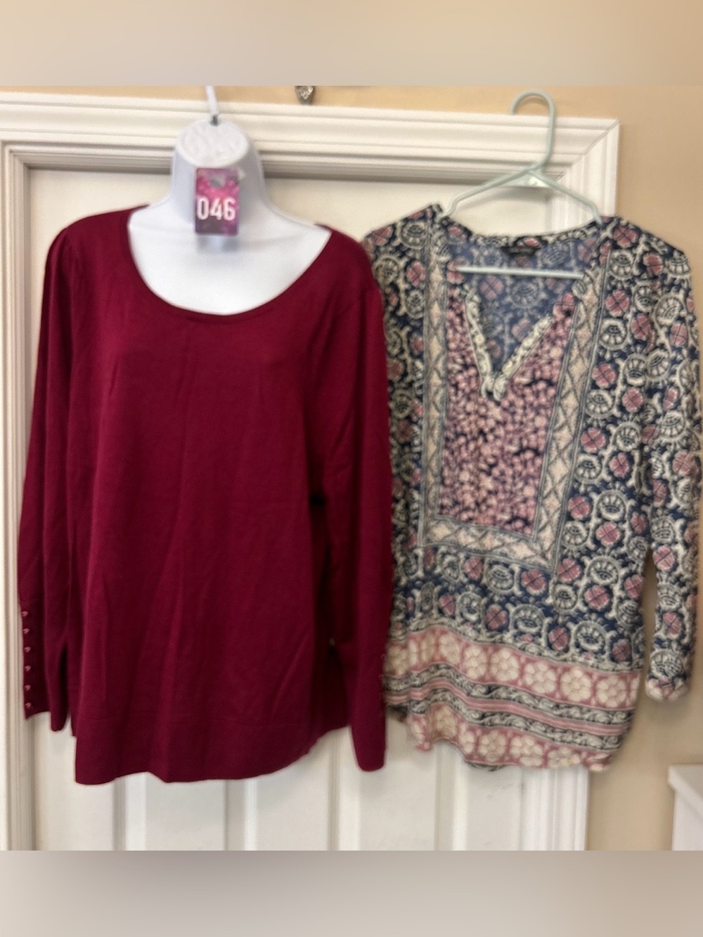 Lucky Brand Women's Long Sleeve tunic/ Talbot merino wool sweater